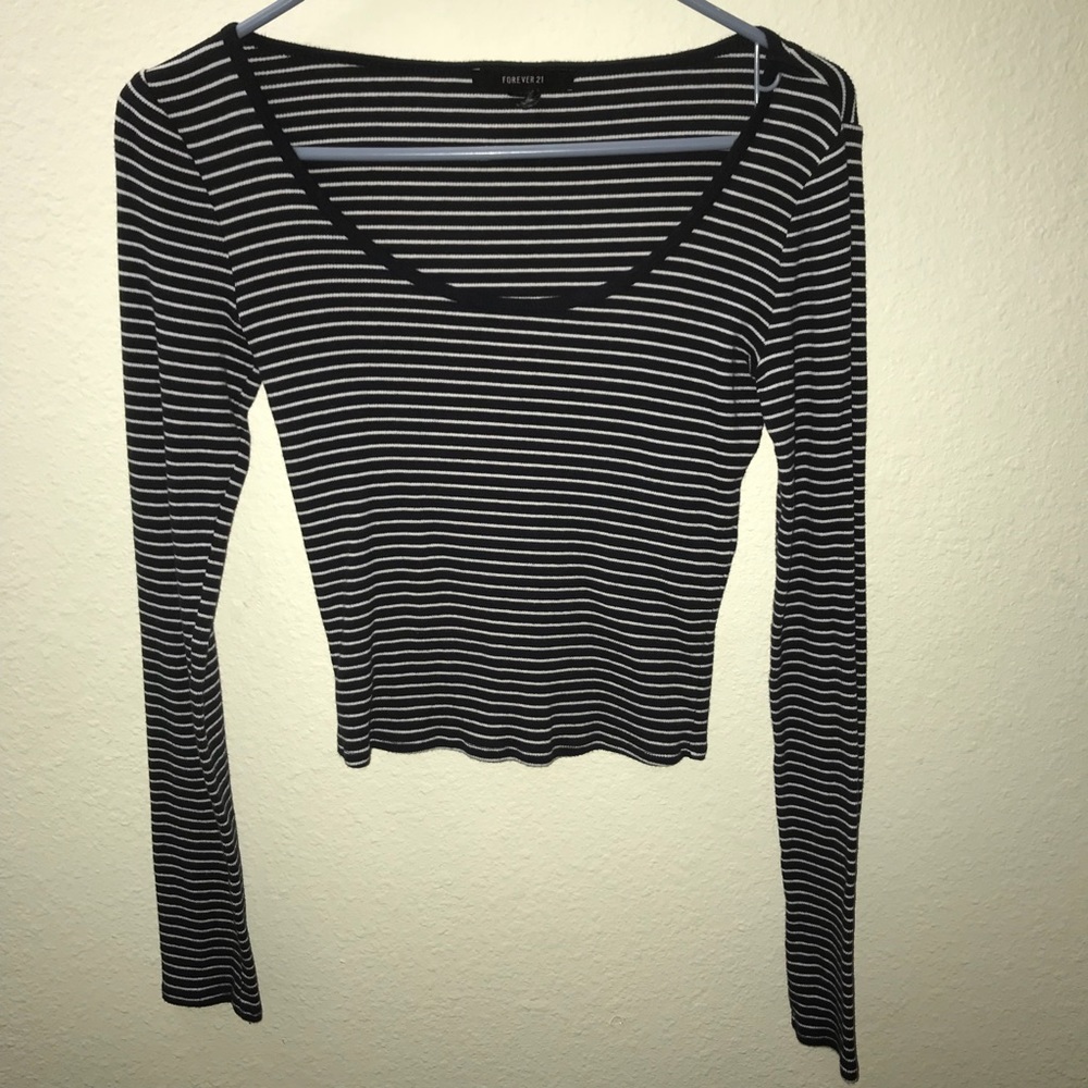 Forever 21 Long Sleeve Stripped Shirt